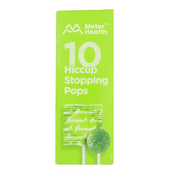 Hiccupops, Lollipops that Stops Hiccups, SOUR APPLE, 10ct NEW - Picture 3 of 4